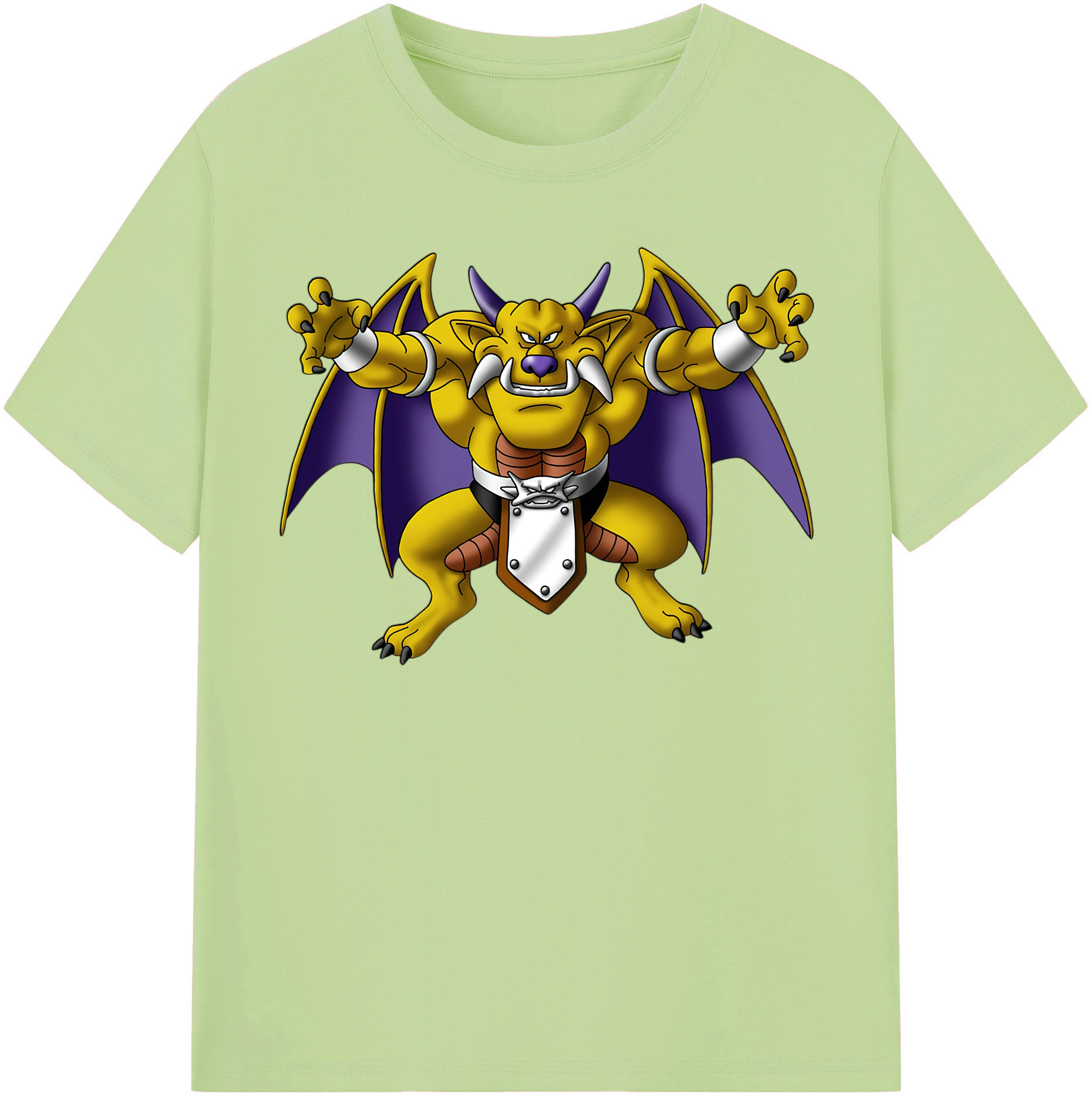 （画像用） ドラゴンクエスト Doragon Kuesuto Dragon Quest 綿100％半袖Tシャツ（フロントプリント）